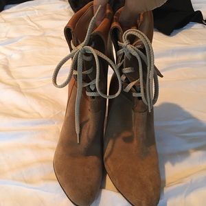 Chloe suede lace up ankle boot